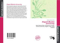 Aligarh Muslim University kitap kapağı