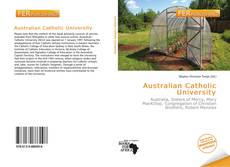 Bookcover of Australian Catholic University