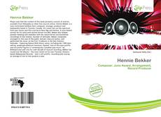 Capa do livro de Hennie Bekker 