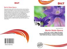Copertina di Berlin State Opera