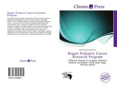 Bogart Pediatric Cancer Research Program的封面