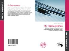 Buchcover von Ki. Rajanarayanan