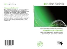 Обложка Alexandru Callimachi
