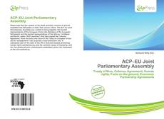 ACP–EU Joint Parliamentary Assembly kitap kapağı