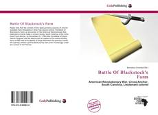 Buchcover von Battle Of Blackstock's Farm