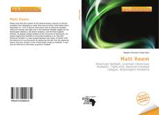 Bookcover of Matt Reem