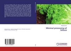 Couverture de Minimal processing of lettuce