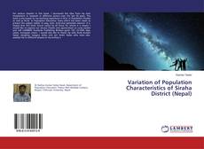 Bookcover of Variation of Population Characteristics of Siraha District (Nepal)
