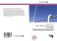 Dave Mann (American Football)的封面