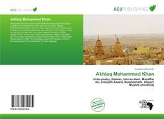 Capa do livro de Akhlaq Mohammed Khan 