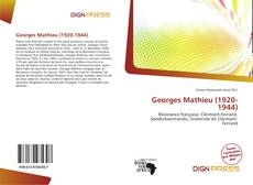 Couverture de Georges Mathieu (1920-1944)