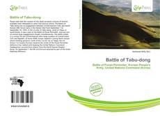 Battle of Tabu-dong kitap kapağı
