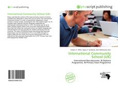 Bookcover of International Community School (UK)