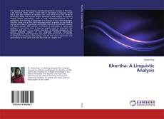 Khortha: A Linguistic Analysis kitap kapağı