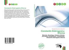 Buchcover von Constantin Dobrogeanu-Gherea