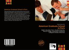 Copertina di American Graduate School in Paris