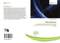 Béla Balassa kitap kapağı