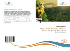 Bookcover of Abyssinian Ground-thrush