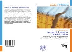 Copertina di Master of Science in Administration