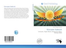 Copertina di Giovanni Gabrieli