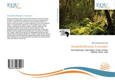 Copertina di Acanthobrama Lissneri