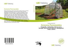 Couverture de Acisoma Panorpoides