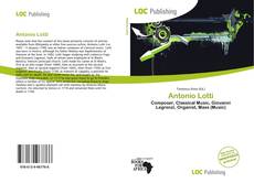 Bookcover of Antonio Lotti