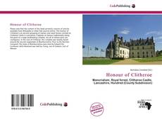 Honour of Clitheroe的封面