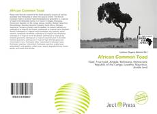 Portada del libro de African Common Toad