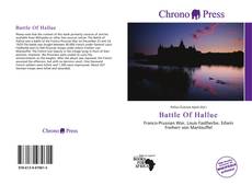 Buchcover von Battle Of Hallue