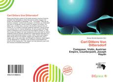 Carl Ditters Von Dittersdorf的封面