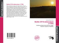 Battle Of Krabbendam (1799) kitap kapağı