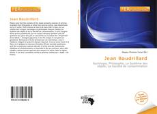 Bookcover of Jean Baudrillard