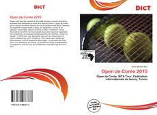 Open de Corée 2010 kitap kapağı
