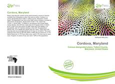 Cordova, Maryland kitap kapağı