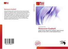 Buchcover von Mutassim Gaddafi