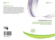 A38(M) Motorway kitap kapağı