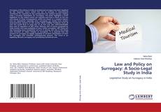 Buchcover von Law and Policy on Surrogacy: A Socio-Legal Study in India