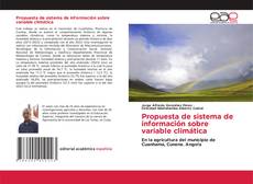 Borítókép a  Propuesta de sistema de información sobre variable climática - hoz