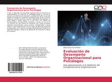 Copertina di Evaluación de Desempeño Organizacional para Psicólogos