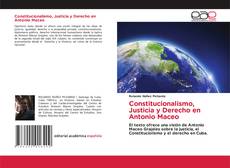 Copertina di Constitucionalismo, Justicia y Derecho en Antonio Maceo