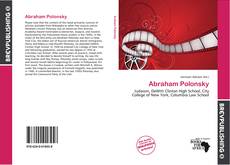 Abraham Polonsky kitap kapağı