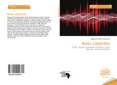 Bookcover of Mats Lidström