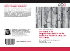 Buchcover von Análisis a la Implementación de la Política Pública Ley De Victimas