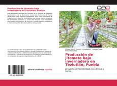 Capa do livro de Producción de jitomate bajo invernadero en Teziutlán, Puebla 