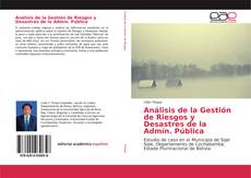 Análisis de la Gestión de Riesgos y Desastres de la Admín. Pública的封面