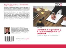 Capa do livro de Derecho a la prueba y a la motivación en la oralidad 