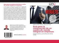 Portada del libro de Guía para la construcción de un cuadro de mando integral en empresas