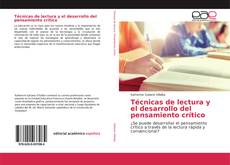 Buchcover von Técnicas de lectura y el desarrollo del pensamiento crítico