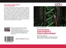 Buchcover von Currículum, comunidad e interculturalidad